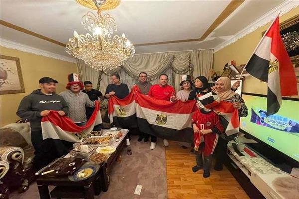  بيت العائلة المصرية بألمانيا يحتفل بفوز المنتخب المصري على الكاميرون 