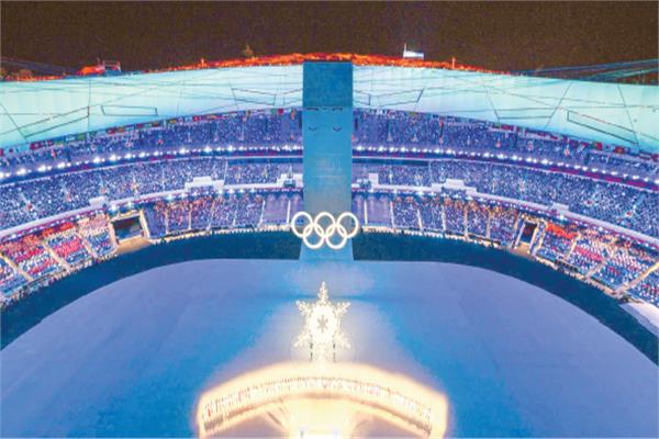 الاستاد الوطنى الذى أعدته بكين لاستضافة حفل افتتاح الأولمبياد الشتوية «بكين ٢٠٢٢»