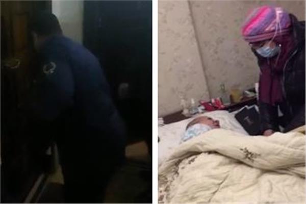  إنقاذ سيدة مسنة محتجزة داخل مسكنها بمصر الجديدة 