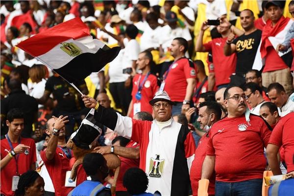جانب من أجواء الاستاد قبل انطلاق مباراة مصر والسنغال