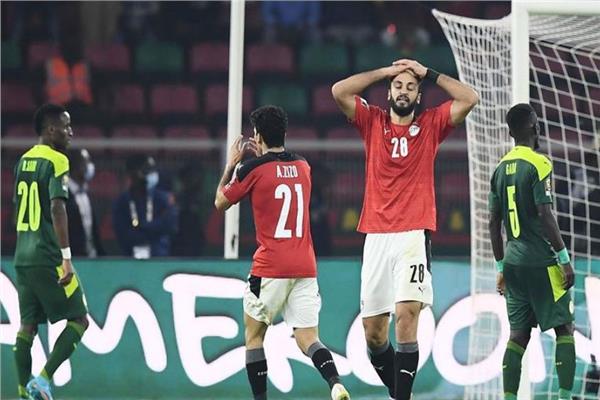صورة من مباراة مصر والسنغال
