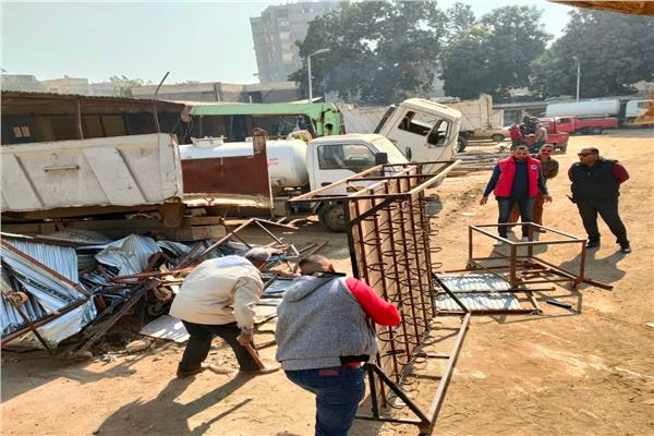  رفع 350 حالة إشغال طريق بشوارع«المنيرة الشرقية»