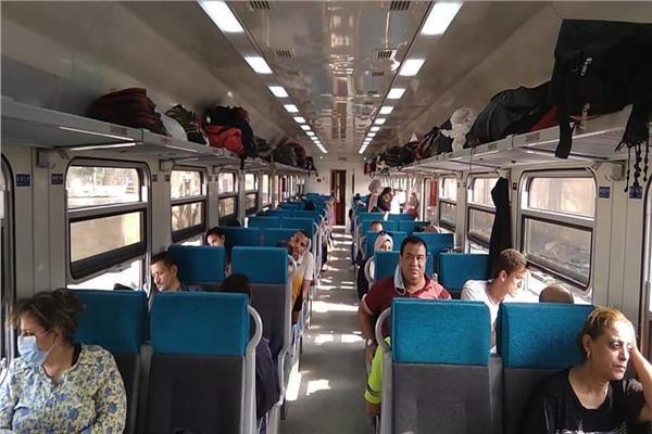 صورة من داخل القطار الروسي 