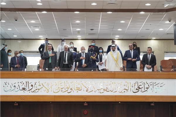 المستشار حنفي جبالي يحضر جانباً من الجلسة العامة لمجلس النواب البحريني