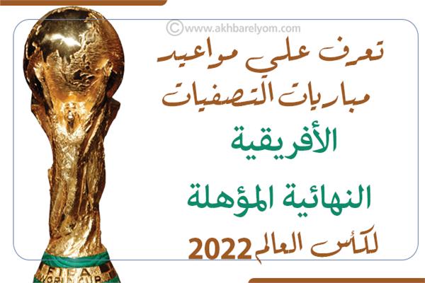 إنفوجراف| تعرف علي مواعيد مباريات التصفيات الأفريقية النهائية  المؤهلة لكأس العالم 2022