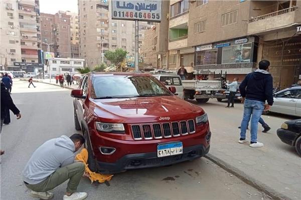 كلبشة السيارات ورفع 200 حالة اشغال في حملة مكبرة بالطالبية|صور