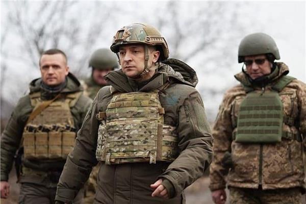 الرئيس الاوكراني فلاديكمي فلاديمير زيلينسكي