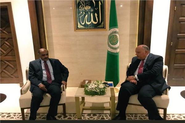 وزير الخارجية السودانى يلتقى سامح شكرى 