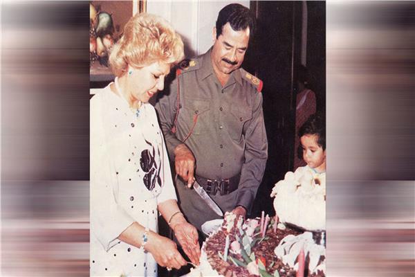 صدام حسين وزوجته ساجدة طلفاح 