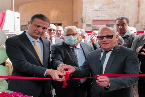 جانب من افتتاح فرع الشركة المصرية للتنمية الزراعية والريفية بكوم أمبو بمحافظة أسوان