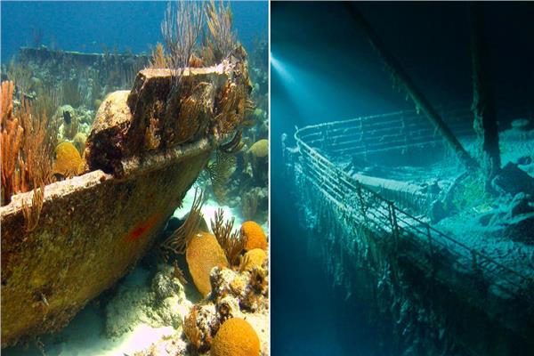 حطام سفينة بيزنطية تحت الماء
