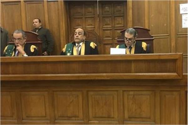 هيئة المحكمة برئاسة المستشار مجدي عبدالباري
