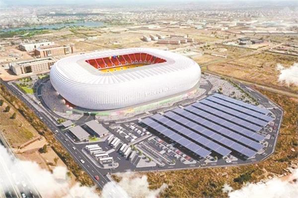 الملعب الجديد داخل مجمع ديامانديوالأوليمبى الرياضى فى العاصمة السنغالية داكار