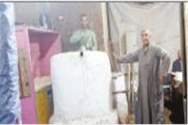 فرن الشيخ حسن مصنوع من الطوب اللبن لصناعة الكنافة «البلدى»