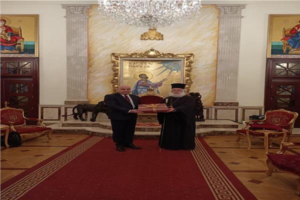 البابا ثيودروس يستقبل نائب سفير جورجيا
