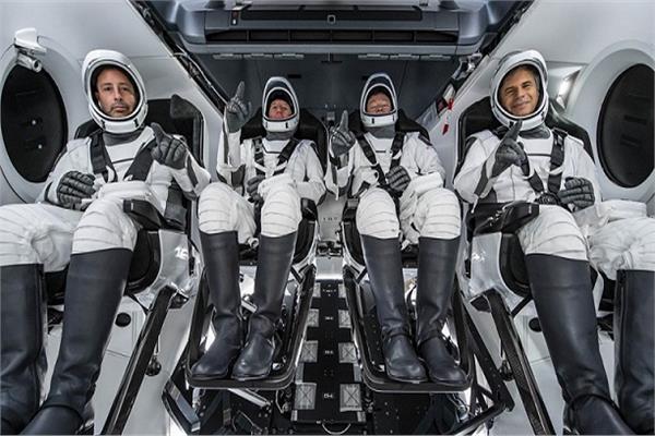  وصول 4 رواد لمحطة الفضاء الدولية
