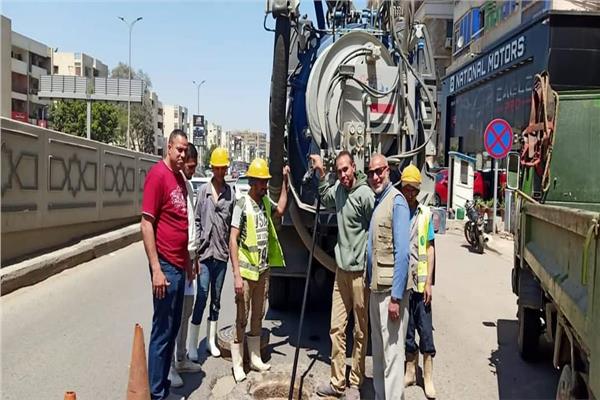 رفع كفاءة الإنارة والصرف الصحي بشرق مدينة نصر