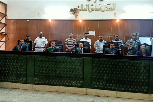 هيئة المحكمة برئاسة المستشار خالد احمد عبدالغفار