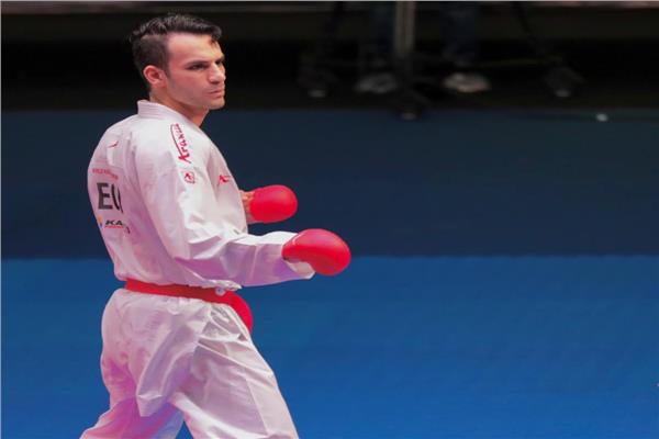 Mohamed Ramadan represents Egypt and French Vernon in the Premier League Karate Championship in Portugal