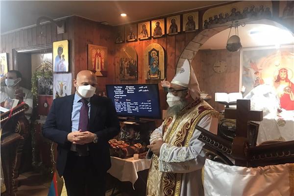 السفير خالد عبد الرحمن يشارك فى احتفال عيد القيامة المجيد في مصر
