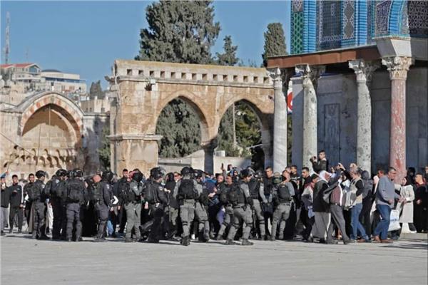 اقتحام قوات الاحتلال الإسرائيلي صباح اليوم للمسجد الأقصى المبارك
