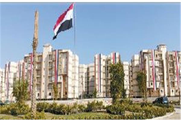 علم مصر يرفرف على مشروع سكن العاملين بالعاصمة الإدارية الجديدة بمدينة بدر