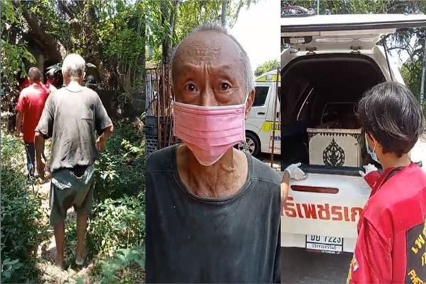  مسن تايلاندي يحتفظ بجثة زوجته المتوفاة في نعش