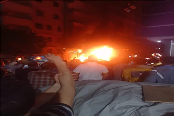 اندلاع حريق بمحل أدوات كهربائية بالإسكندرية