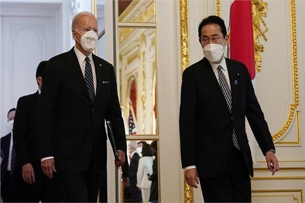 بايدن ورئيس الوزراء الياباني فوميو كيشيدا