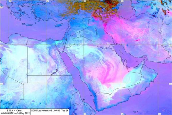 الأرصاد..بعد ضربها 3 دول عربية مصدر الهواء بحمى مصر من العاصفة الترابية 