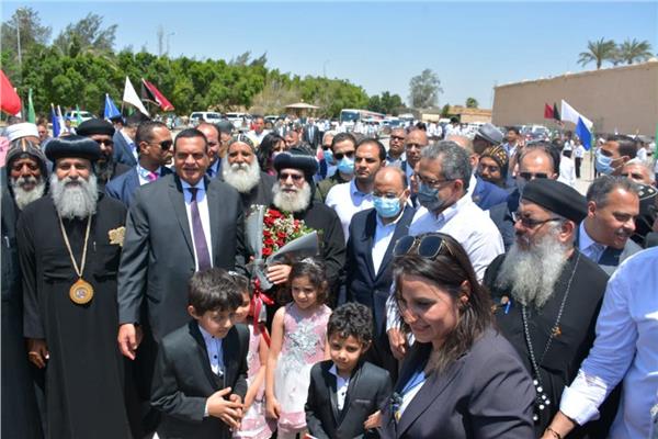 اللواء محمود شعراوي وزير التنمية المحلية خلال افتتاح مسار العائلة المقدسة