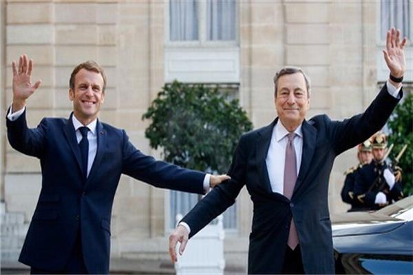  الرئيس الفرنسي ورئيس الوزراء الإيطالي