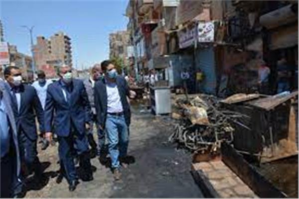محافظ شمال سيناء يقرر صرف اعانة عاجلة لمواطن تعرض منزله لحريق  