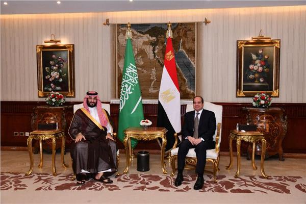 الرئيس السيسي يلتقي ولى العهد الأمير محمد بن سلمان