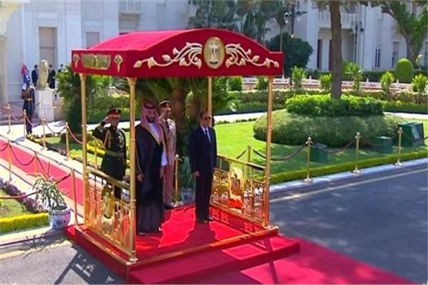  الرئيس عبد الفتاح السيسي وولي العهد السعودي