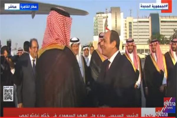 الرئيس عبد الفتاح السيسي وولى العهد السعودي 
