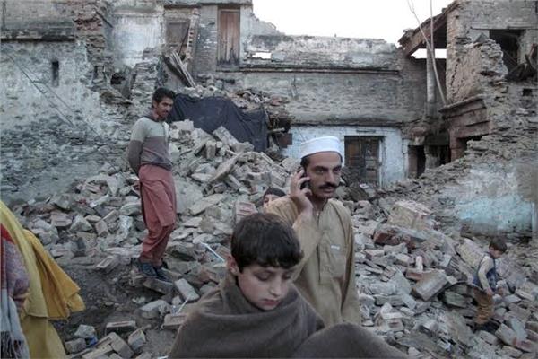 اثار زلزال أفغانستان المدمر