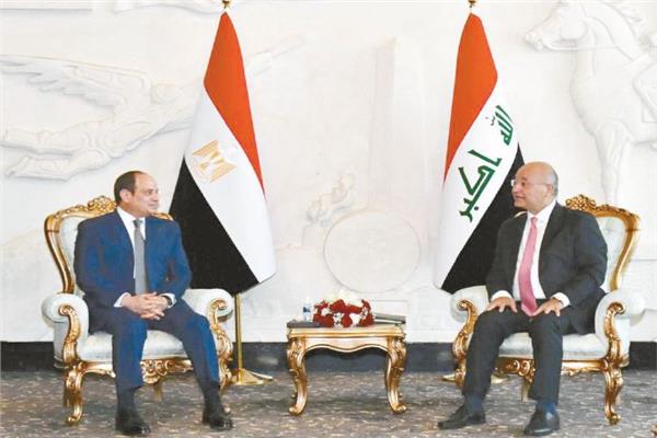 إحدى القمم المصرية - العراقية لبحث التعاون بين البلدين فى كافة المجالات