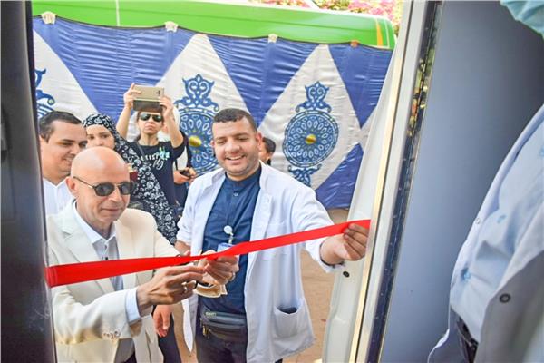  افتتاح عيادة الرمد ومناظير الجهاز الهضمي بالقوافل العلاجية بكفر موسي عمران مركز الزقازيق