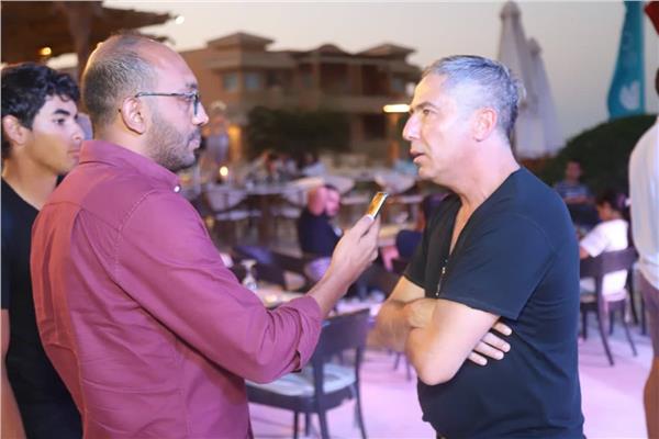 تيمور أبو الخير نائب رئيس اتحاد الجولف مع محرر بوابة اخبار اليوم