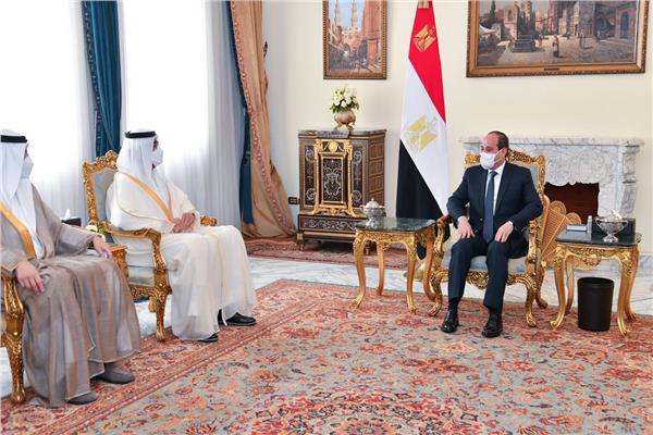 الرئيس السيسي يستقبل وزير الصناعة والتكنولوجيا الإماراتي