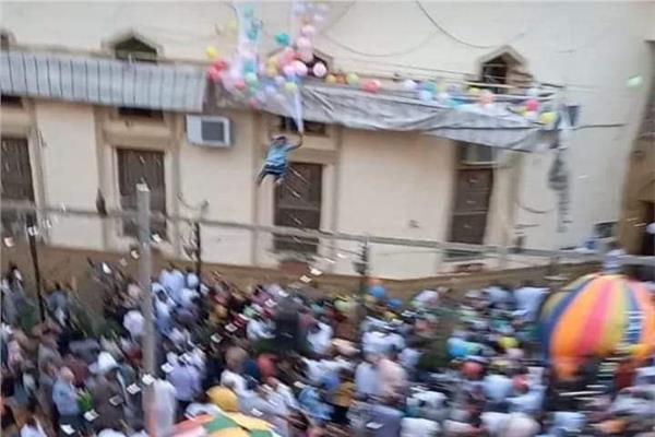 سقوط شاب من أعلى مسجد بمدينة سوهاج