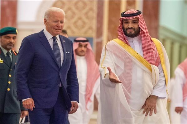  استقبال الأمير محمد بن سلمان لجو بايدن