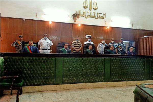 هيئة المحكمة برئاسة المستشار خالد أحمد عبدالغفار