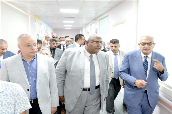 افتتاح تطوير وحدات مستشفى الأطفال  بجامعة المنصورة