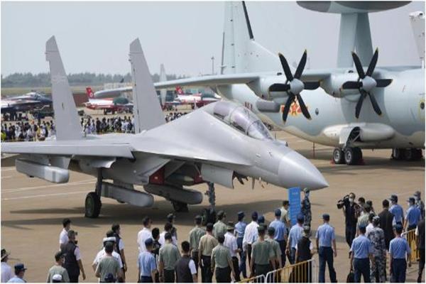  الطائرات المشاركة في تدريبات الجيش الصيني 