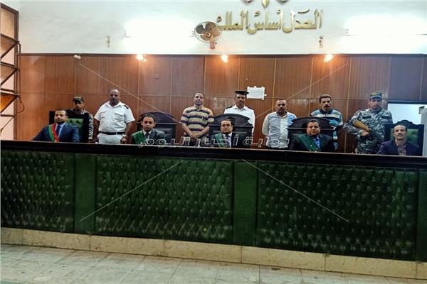 هيئة المحكمة برئاسة المستشار خالد عبدالغفار