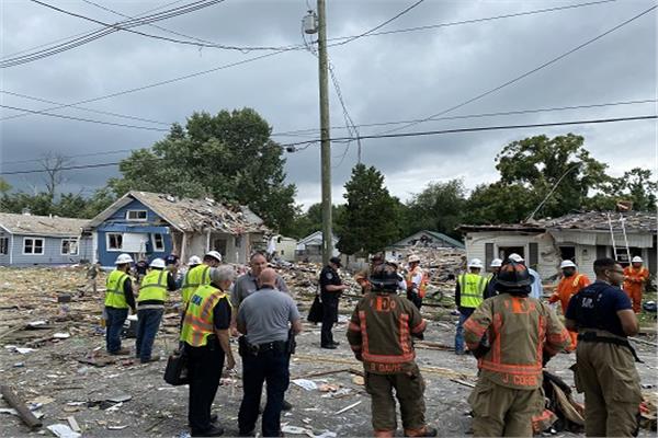 مصرع 3 و تضرر 39 منزلأ بعد انفجار عقار في ولاية انديانا
