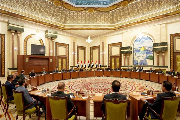 اجتماع الحوار الوطني العراقي في القصر الحكومي