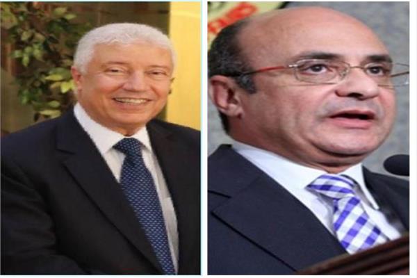 المستشار عمر مروان - وزير العدل ، والمستشار محمد بكر - رئيس هيئة قضايا الدولة 